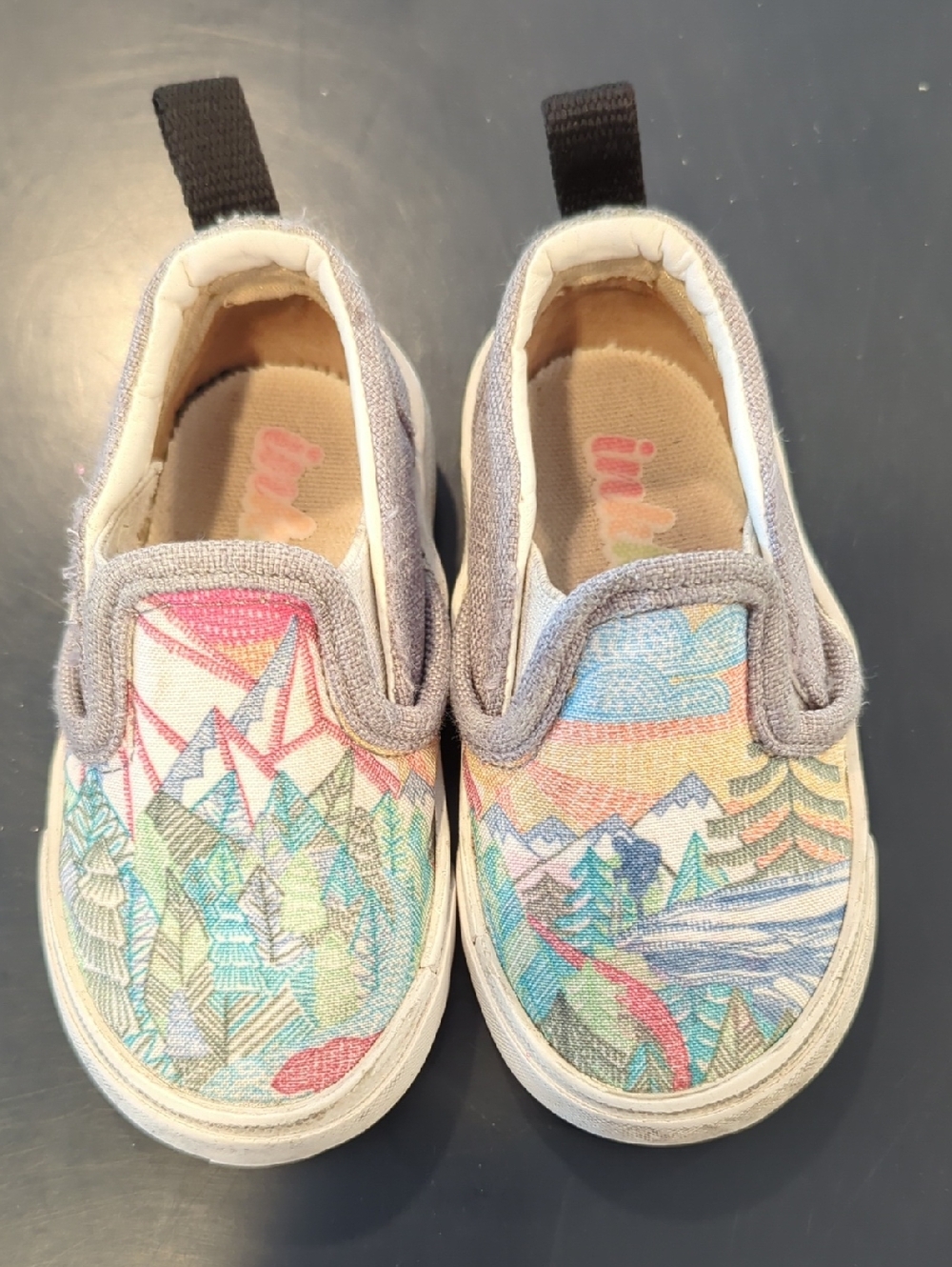 Baby Slip-On Canvas Shoes - Mountains